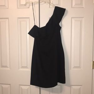 One shoulder women’s fitted dress